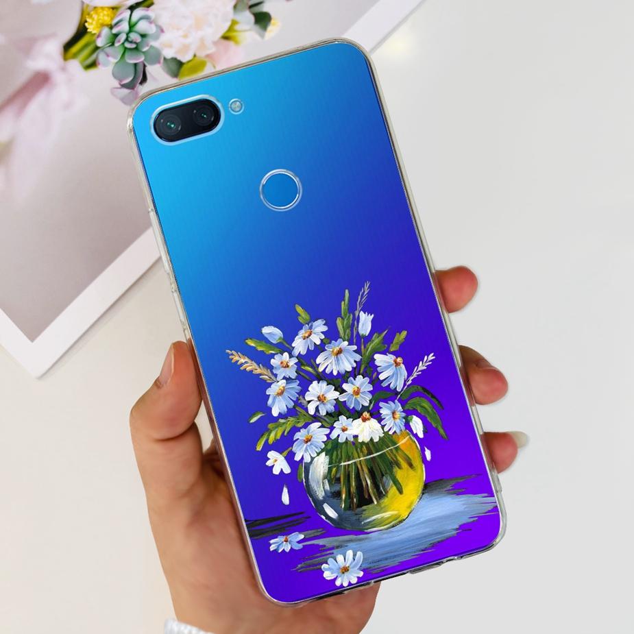 For Xiaomi Mi 8 Lite Case Cute Painted Cover Clear Silicone Phone Case For Xiaomi Mi 8 Lite 8Lite Back Cover 6.26'' Fundas Coque