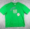 Size L - PLEASURES X MLB Baseball New York Yankees Logo Graphic 100% Cotton T-shirt Mens Tees Top Green