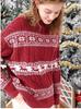 2025Wish European & American Women's Jacquard Knit Sweater: Autumn/Winter Loose Fit Long Sleeve Top