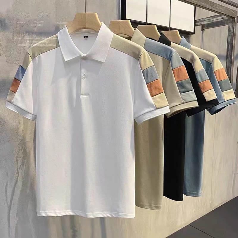 Pánské polo tričko s krátkým rukávem ve velké velikosti, pánské tričko s krátkým rukávem na léto, nový trend, univerzální, hezké, retro top