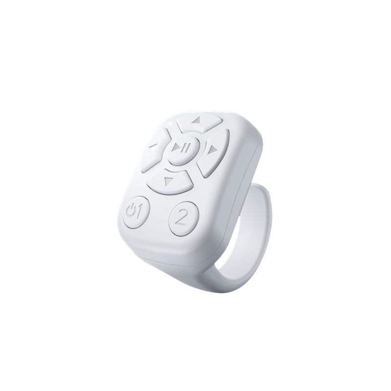 Bluetooth Wireless Ring Mouse for Selfies, Reading, Music, and Videos, Fingertip Control, TikTok, Kindle, Rechargeable Shutter, Mini Cordless