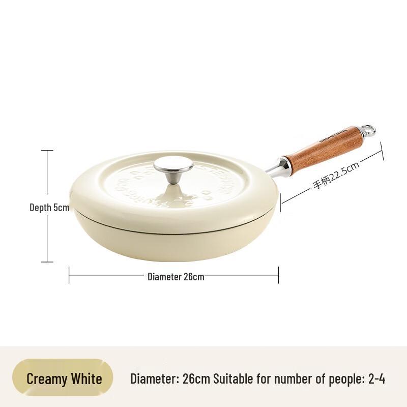 Triceratops Enamel Non-Stick Frying Pan