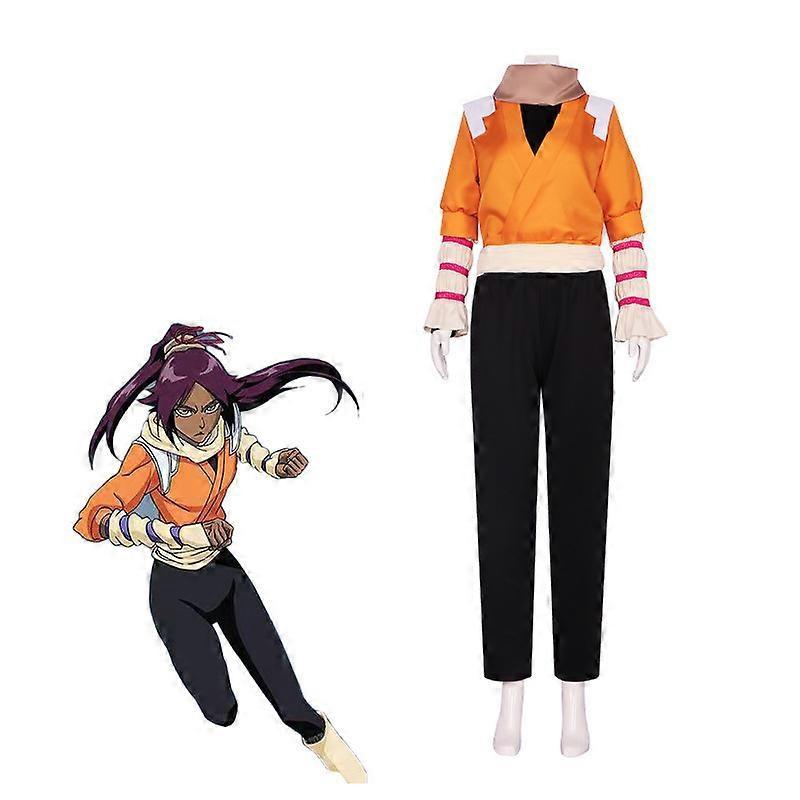 Bleach Cosplay Costume Yoruichi Shihoin Full Set Anime Role Play Women Outfit Halloween Cos 2nd 3rd Generation