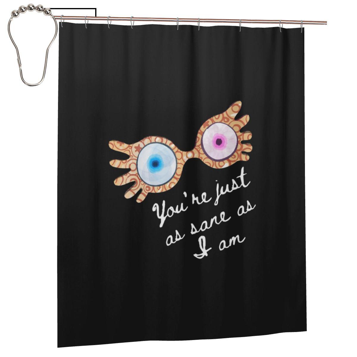

You_Re Just As Sane As I Am - Luna Lovegood Shower Curtain Bathroom Polyester Waterproof Bath Curtains With Hooks W60H190(CM)-1 Pcs