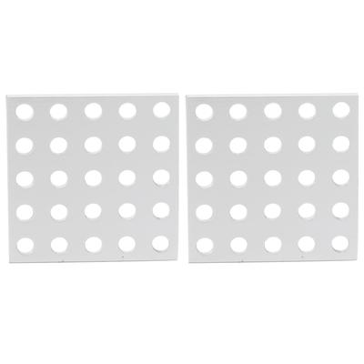 2 Stück Aluminium Gitterplatte Maschenplatte Industrieteile 3116?0040?0040 5 x 5 Loch