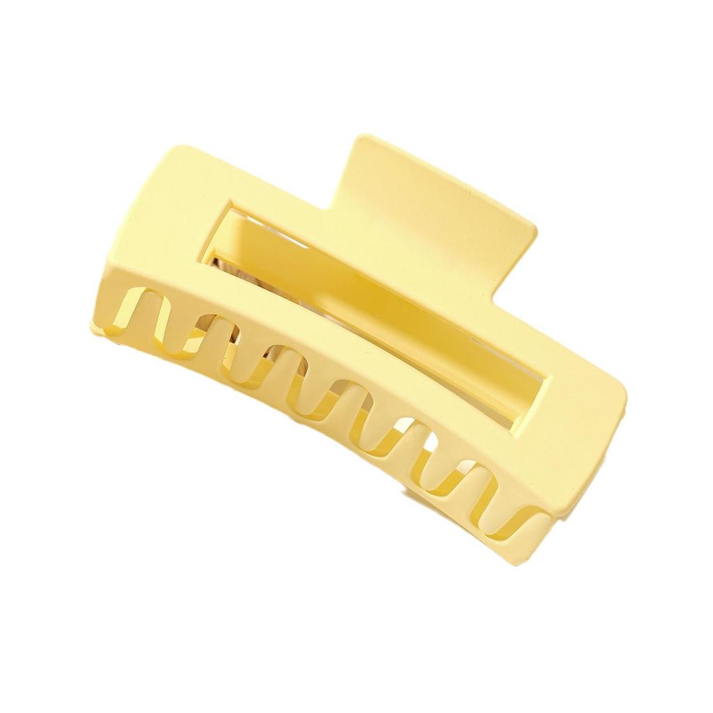 Large Coffee Frosted Hair Claw for High Ponytail and Back of Head Styling