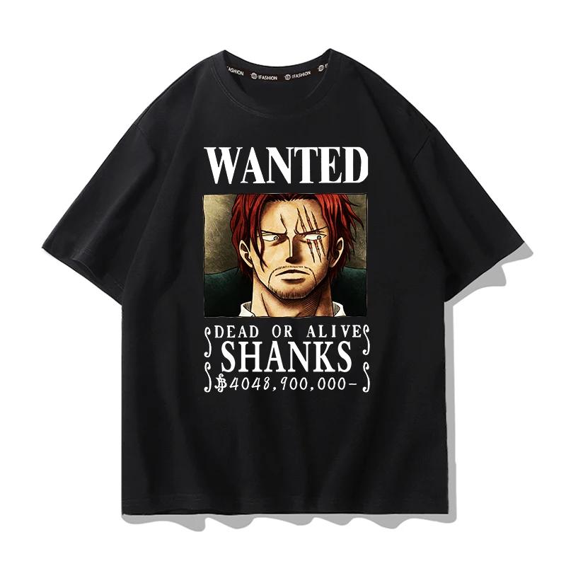 ONE PIECE Animation Passionnée Tendance Manches Courtes Mode Homme Tendance Marque Rue Lâche Couple Haut Vêtement Confortable Lâche