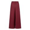 Summer Loose Women's Wide Leg Pants Casual Pleated Solid Zipper Floor-length Pants  Pocket Elastic Solid Pants Plus Size Fall