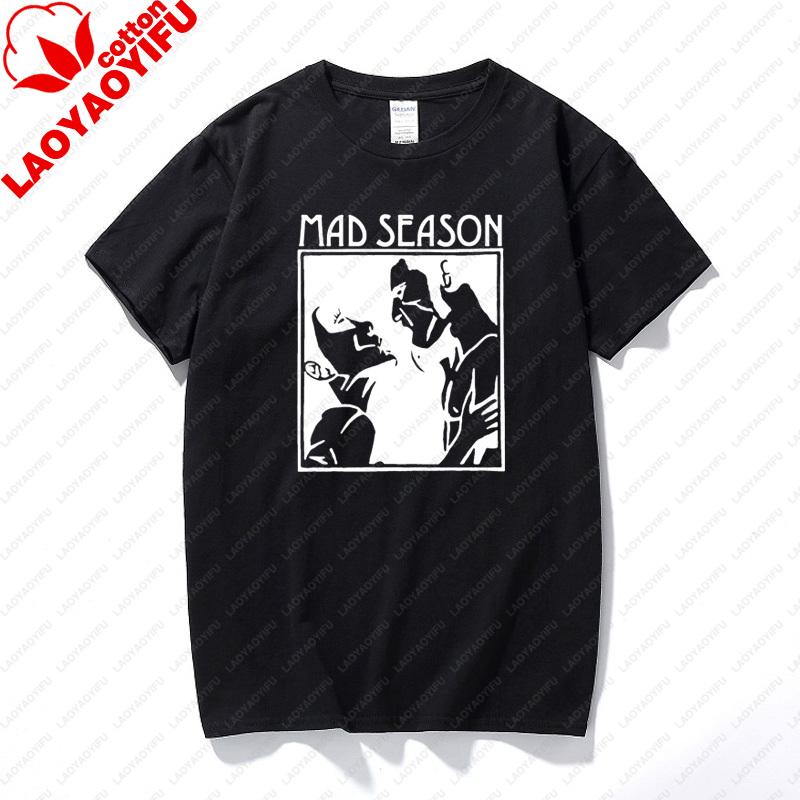 Mad Season Above T-Shirt Musik Grunge Rock Alice In Chains Screaming Trees Damen Herren Oversized T-Shirt Harajuku Retro T-Shirt