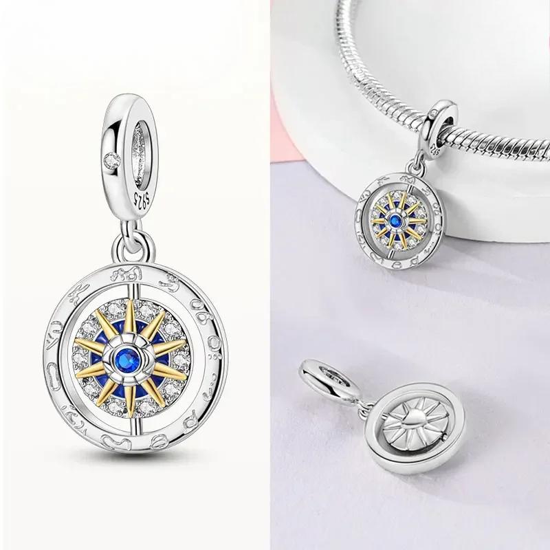 Copper Our Lady Charm Bead The Virgin Mary Dangle Fit Original Bracelet Pendants Jewelry Marking Fine Gift For Women