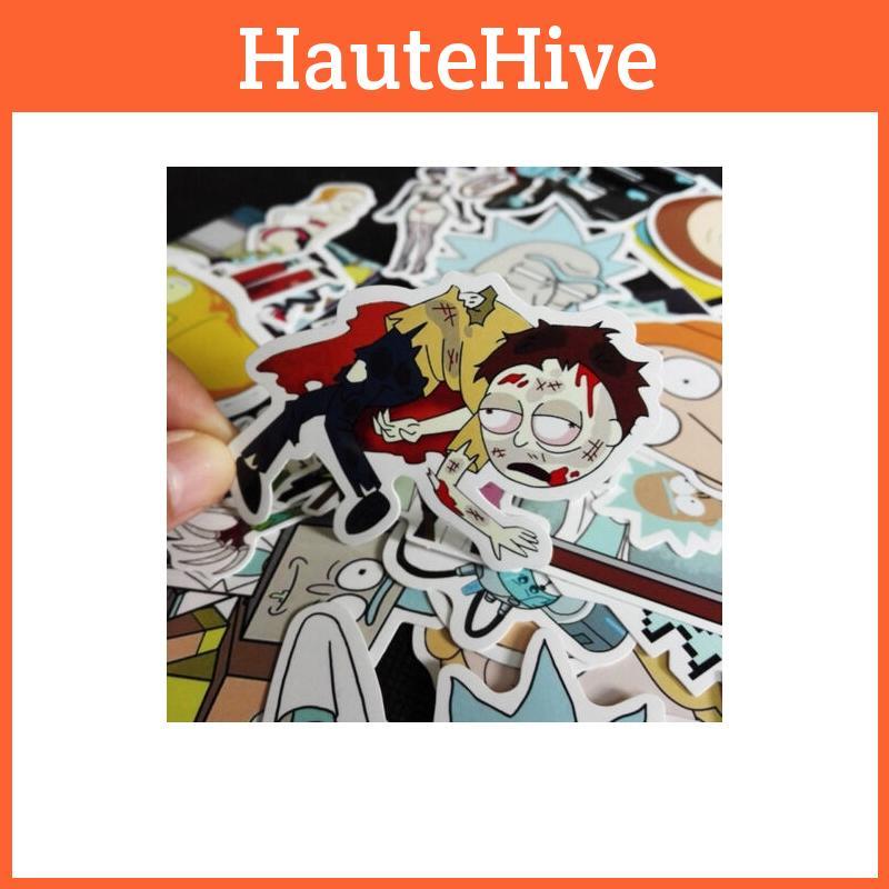 Premium 35 Stück Rick And Morty Autoaufkleber Abziehbild Stil Charakter Dekoration Papier Heiß