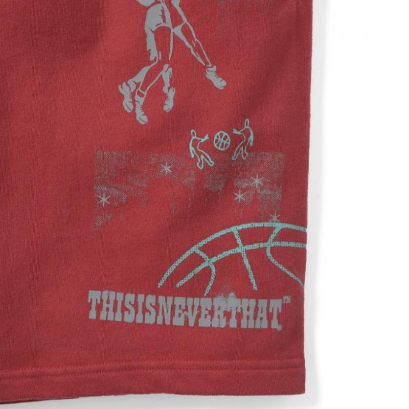 Thisisneverthat Basketball Sweatshort Red
