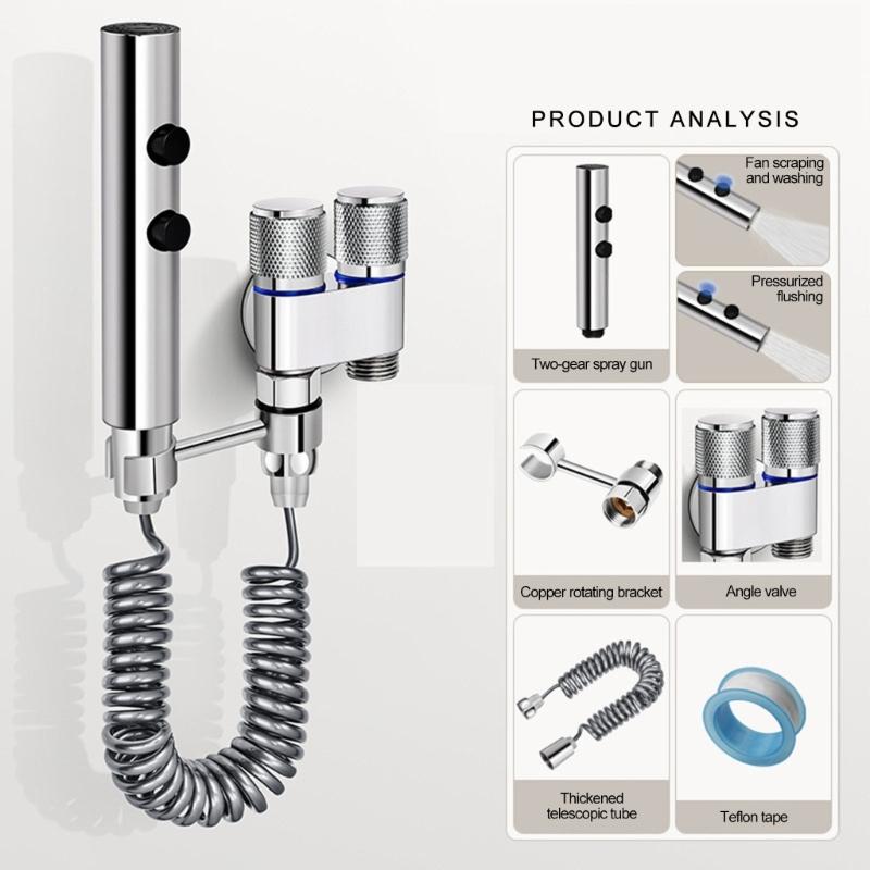 Comfortable Hygiene Experience with Powerful High Pressure Bidet Sprayer Efficient Toilet Cleaning Solution for Toilet