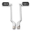2 Pcs Chrome Heel Toe Shift Pegs Zinc Alloy Front Rear Shifter Lever Foot Pegs for Touring Trike