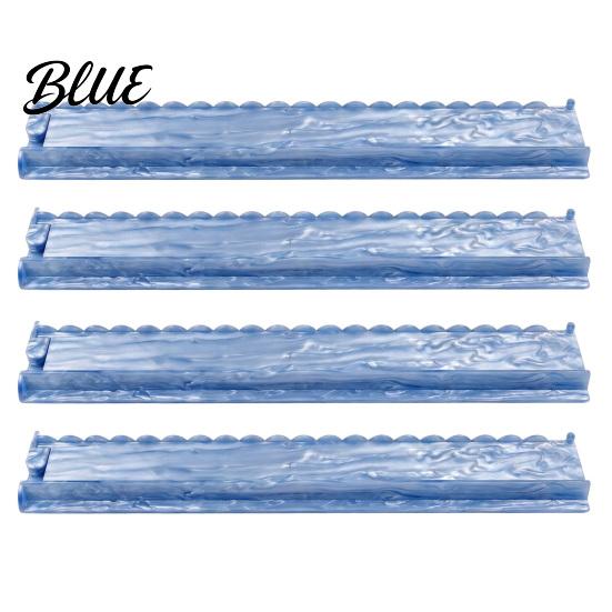 American Mahjong Tile Racks with Built-In Magnetic Pushers Acrylic Transparent Organizers Racks Scalloped Edges for Game Night Party Supplies