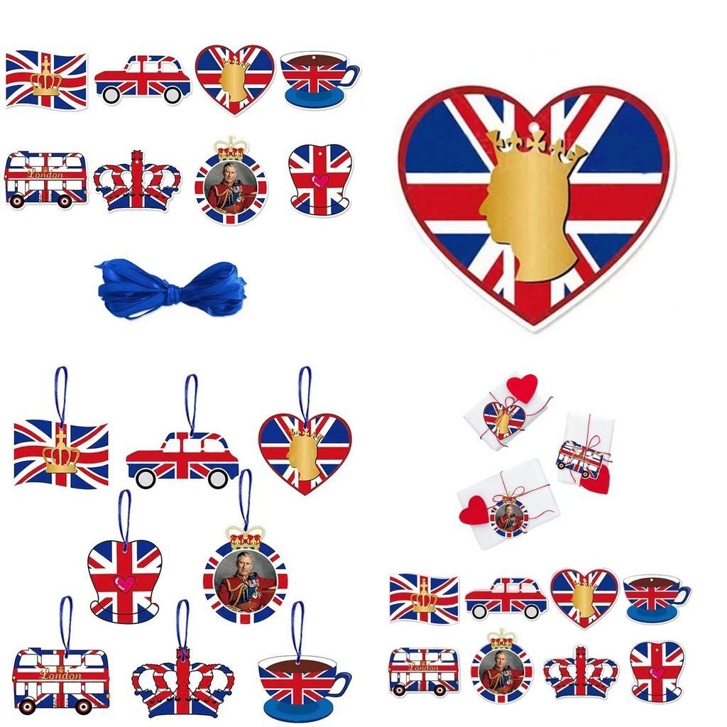 Elegant King Charles Iii Crowned Affair Party Decorations Set Of 8