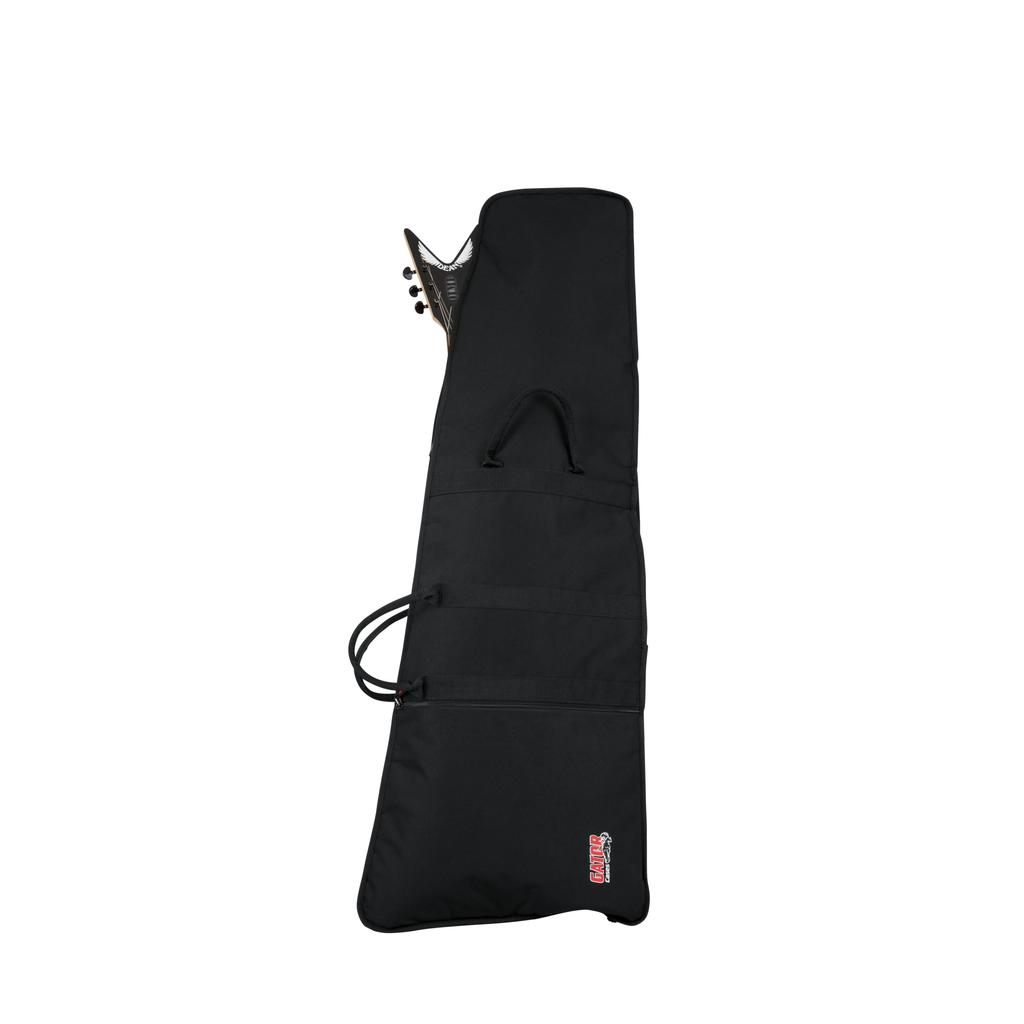 Gator Cases GBE Series Nylon Gig Bag for Modified Compatible with Flying V and Explorer Styles Strap GBE-EXTREME-1 Guitars, [Shoulder Included]