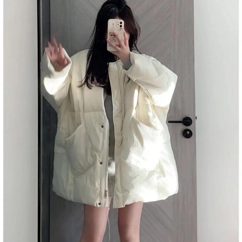 

Send scarf, big pocket cotton clothes, women s winter new fashion age reduction thickened loose student cotton clothes tide 1 80-120