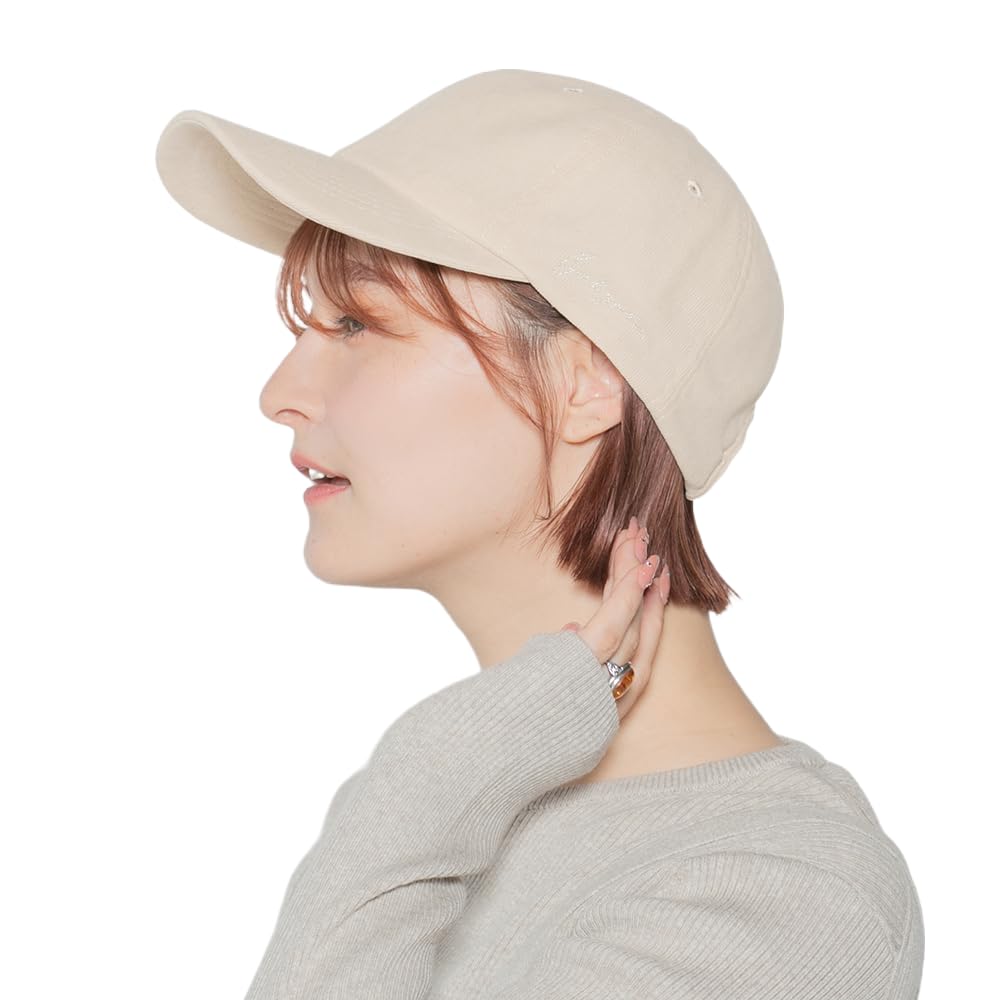 

ICHIYON Fine corduroy cursive embroidery cap [14+ PLUS] / 103823-141-103 бежевый