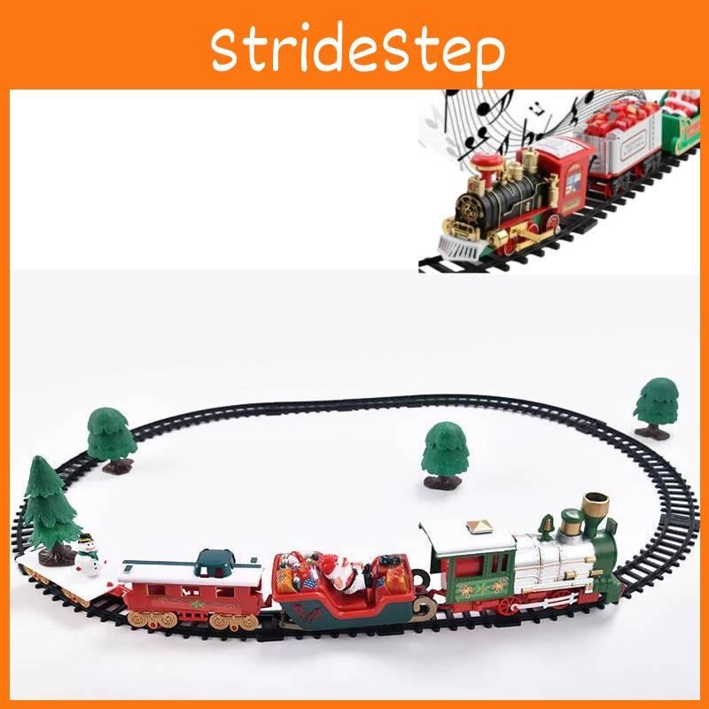 Colorful Electric Toy Train Set With Lights Music And Holiday Cheer For Kids