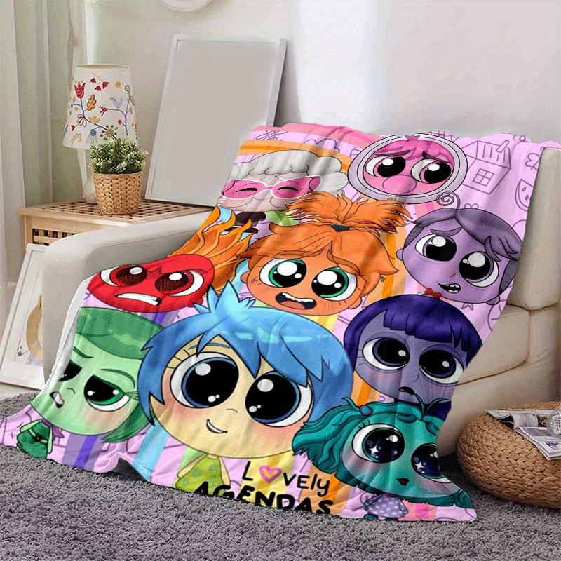 1pc Inside Out Printing Blanket - Soft, All-Season Throw for Office Blanket,  | Personalized Gift with Adorable Cartoon Design