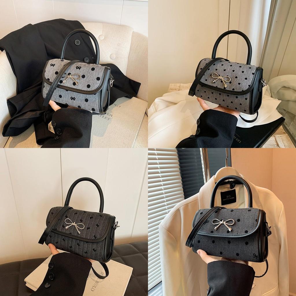 Fashionable Womens Crossbody Small Square Bag With Unique Bow Accent And Heart Prints