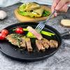 20/23/26 cm non-stick støbejernspande til at lave vietnamesiske stegte pandekager og æg, sikker varmeisoleret træhåndtag