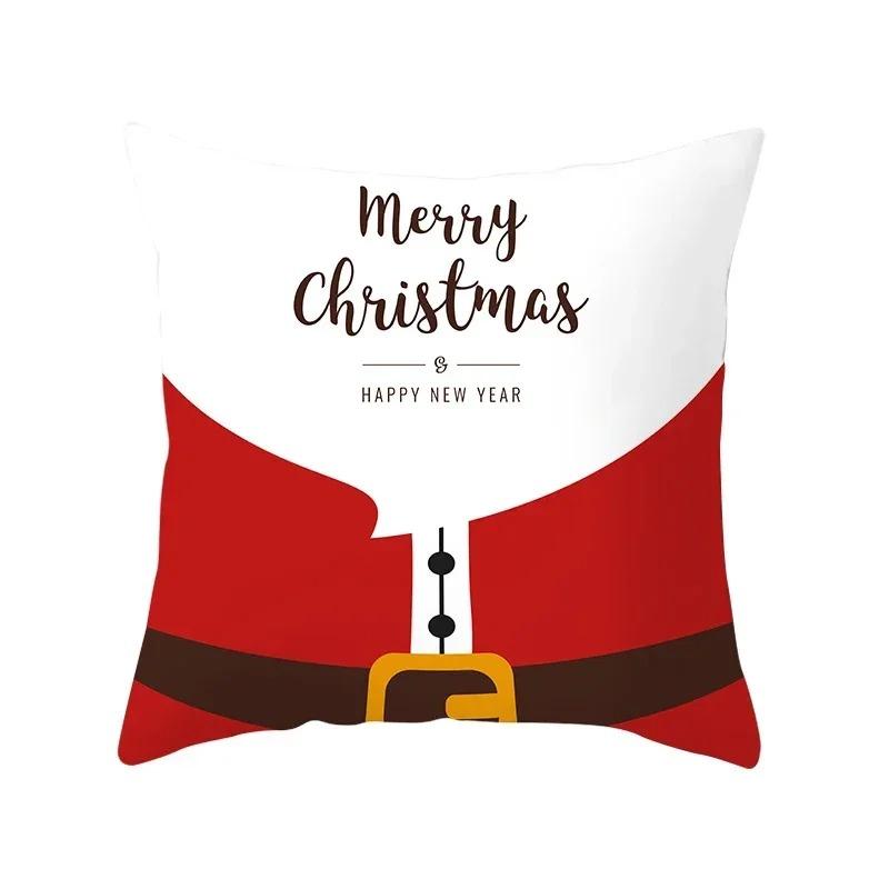 Christmas Themed Pillowcases Car Ornaments Office Santa Claus Living Room Sofa Home Pillowcases