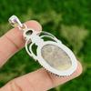Daughters Day Deal 925 Silver Fossil Coral Stone Peridot Handmade Trendy Pendant