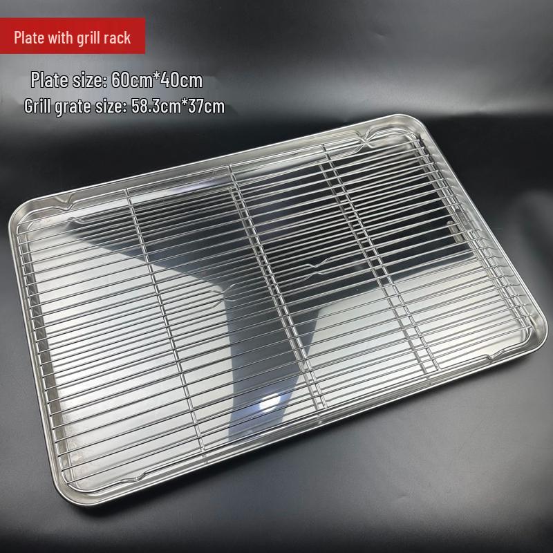 Stainless Steel Rectangular BBQ Grill Rack with Legs