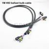 FSYLX 2pcs 100CM 1M HID Xenon Ballast Extension Wire Cable 35W 55W 75W 100W HID extension cable for h1 h3 h4 h7 h8