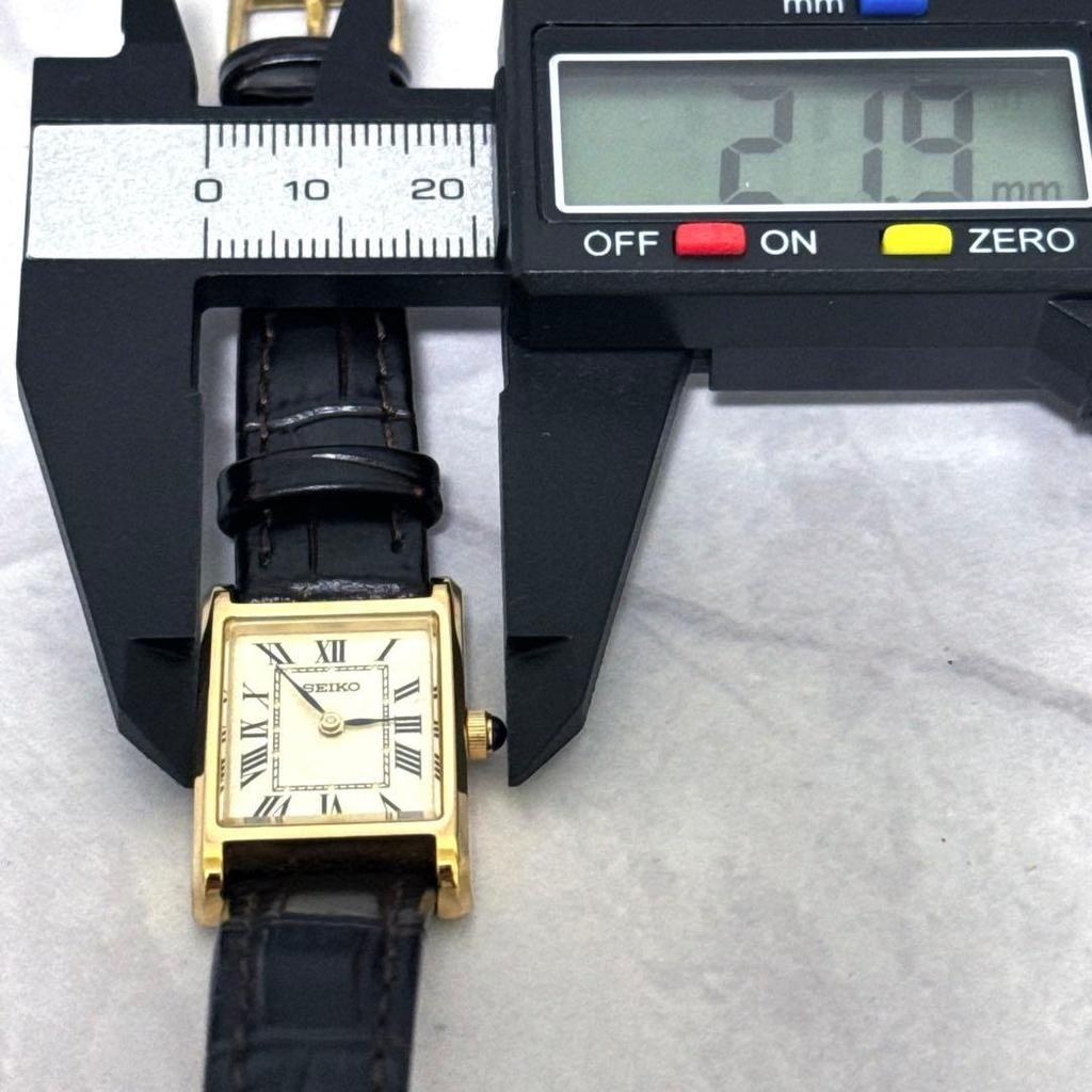Used SEIKO Nano Universe Tank Square Roman Watch #1128