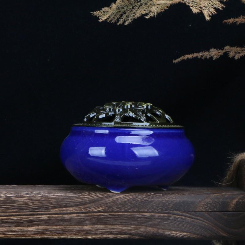 Ceramic Plate Incense Burner for Home Aromatherapy - Suitable for Bathroom, Bedroom, or Living Room.