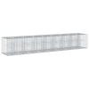 Gabion Raised Bed 2 Pcs Silver 340 X 60 X 55 Cm