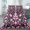 Luxury Boho Style Duvet Cover Geometric Print Bedding Set Quilt Cover with Zipper Closure King Queen Polyester Comforter Cover