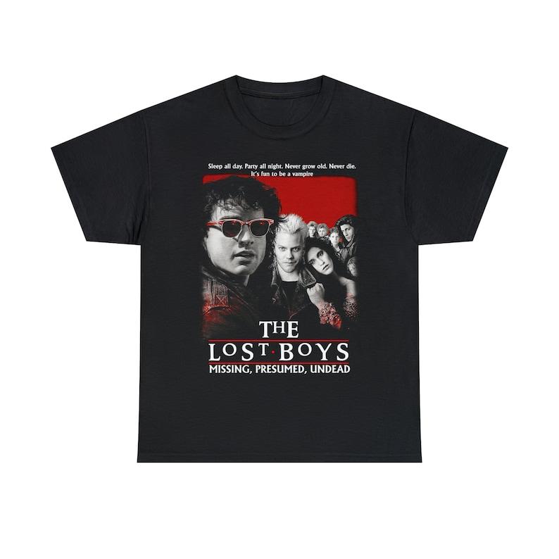 The Lost Boys David Vampire graphic t shirts Santa Carla Scary Halloween tops Horror Movie printed tee large size Mens clothing