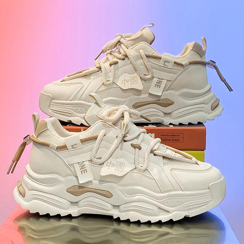 Men's Anti-Odor Thick Sole Casual Running Shoes – Trendy, Comfortable, Versatile for Teens