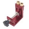 Pocket Hole Jig Kit Aluminum Alloy Adjustable Oblique Pocket Hole Jig Dowel Drill Guide for