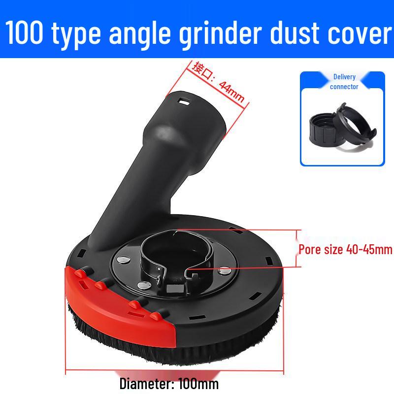 

Dustproof Cover for Angle Grinder - Protective Polishing Vacuum Cover for Stone Concrete, Fits 100/125 Type Hand Grinders.