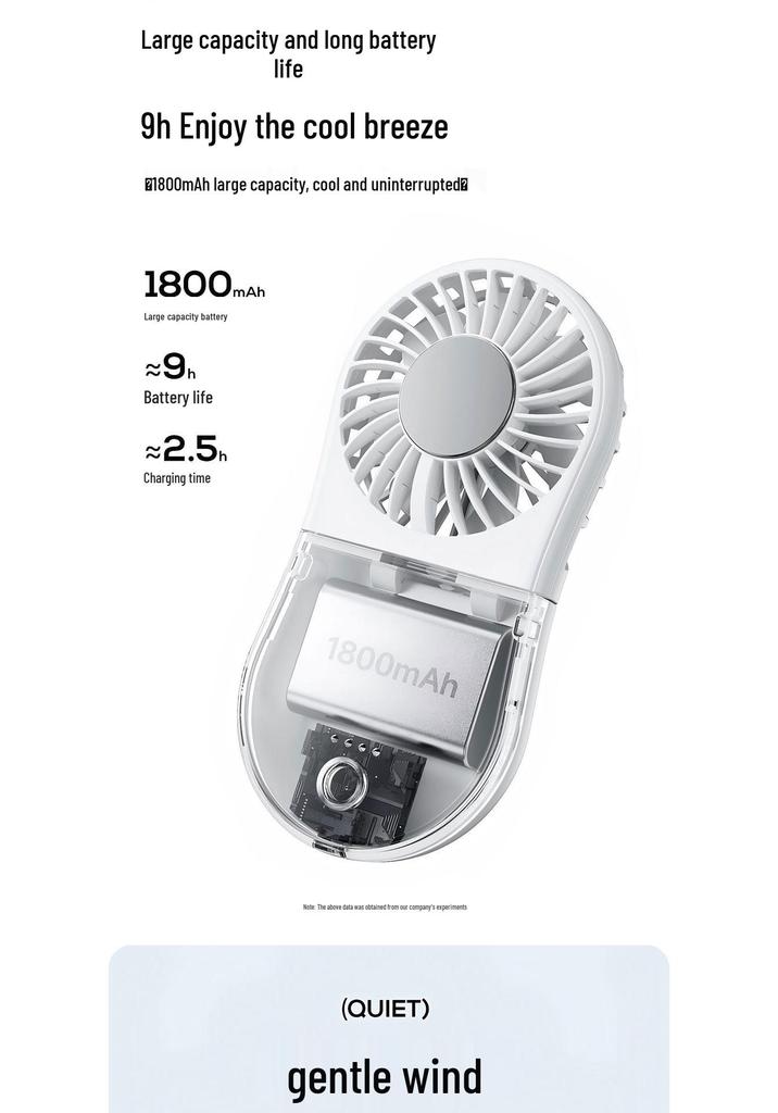Portable Handheld Folding Neck and Desktop Multi-Purpose Cooling Fan