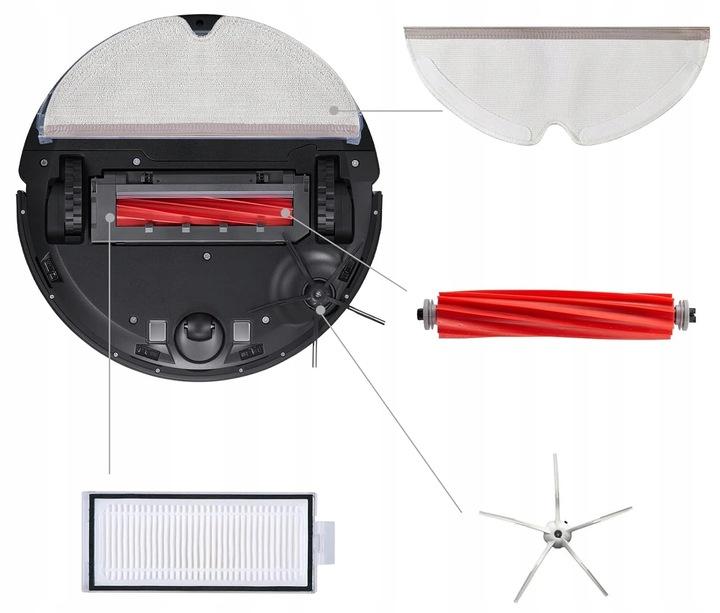 Zestaw Akcesoriów Filtry Szczotki Mop Do Xiaomi Roborock Q7, Max, Max+, T8