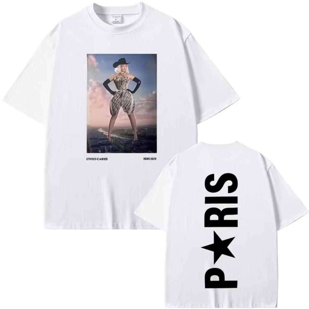 Zpěvačka Beyonce Cowboy Carter Harajuku Grafická trička Humor Vysoká kvalita Oversized Pánská Dámská Krátký rukáv Hip Hop Ležérní Tričko