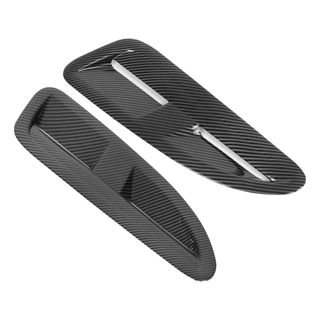2 st Huventilslist Kolfiberfärg Motorhuv Luftutsläppskydd Ersättning för Jaguar XK8 XKR
