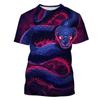 T-shirt Divertente Estiva a Maniche Corte con Stampa 3D di Animali alla Moda di Strada Personalità Casual Versatile Hip-hop da Uomo Donna Bambino