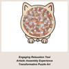 135-Piece MorandiColored Cat Shaped Wooden Cat-theme Jigsaw Puzzle Wood Challenging Jigsaw Puzzles Christmas Gifts
