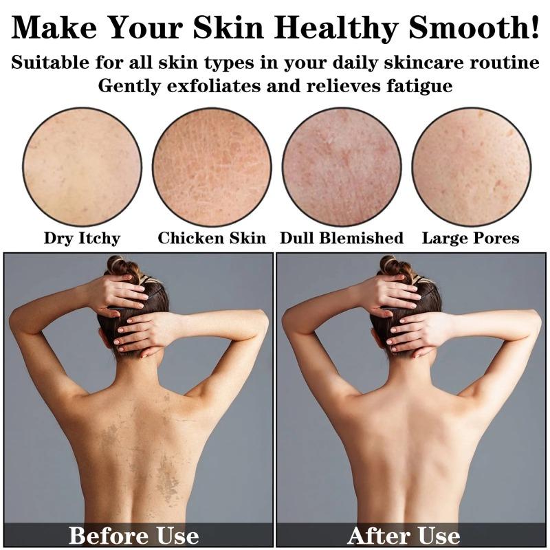 Frosted Exfoliating Gloves Back Frosted Dead Skin Facial Massage Gloves Durable Black Deep Cleaning Towels Shower