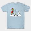 Men Black Print T-shirt Snoopy, Woodstock, And The Grinch No-Cut Transfer Paper Print Cotton Tshirt