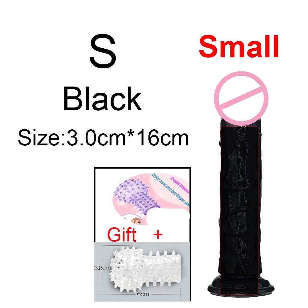 Realistic G-Spot Jelly Dildo Silicone Penis with Suction Cup Butt Plug Anal Toys Sex Toys for Women Female Masturbation Pussy