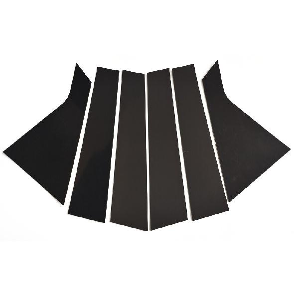 6 Pcs For 2014- Chevrolet Impala Glossy Black Pillar Posts Trims Piano Cover