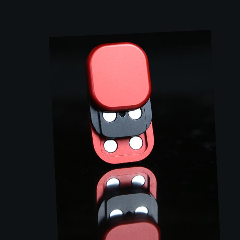 Magnetic Push Card Haptic Coin Mini Fidget Pushing Plate Stress Relief Toy EDC Metal Relieve Anti-Stress Mechanical Slider